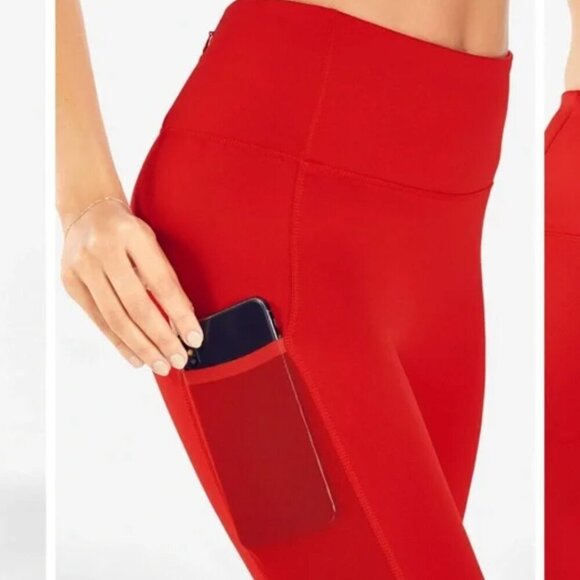 Fabletics Trinity Motion365 HW Utility Legging Persimmon Size S - Picture 2 of 11